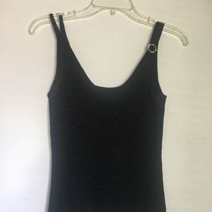 Black tank top.